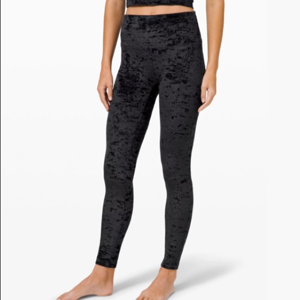 Lululemon crushed velvet leggings